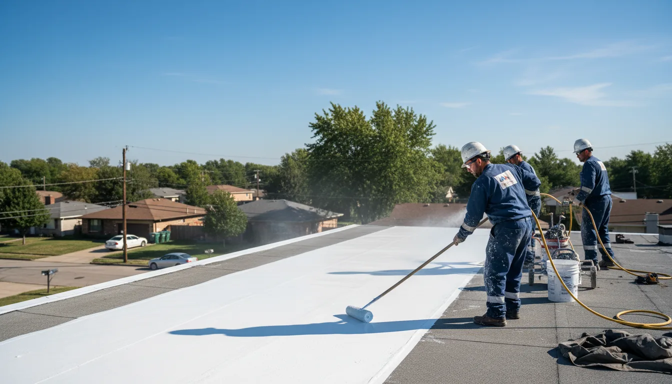 Commercial roof coating in Ashfield, PA near me